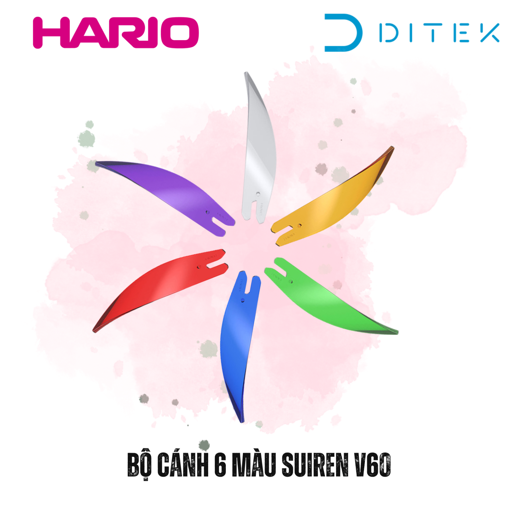 Bộ cánh 6 màu cho Hario Suiren