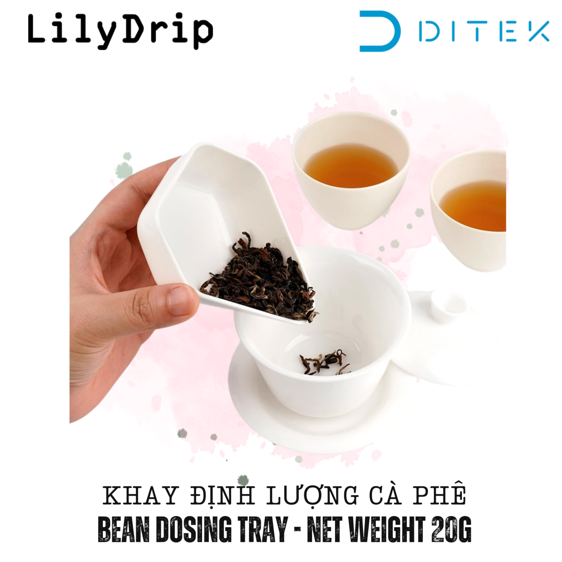 Khay định lượng hạt cà phê trà - Phụ kiện cân và chia khẩu phần chính xác để pha cà espresso LilyDrip Bean Dosing Tray