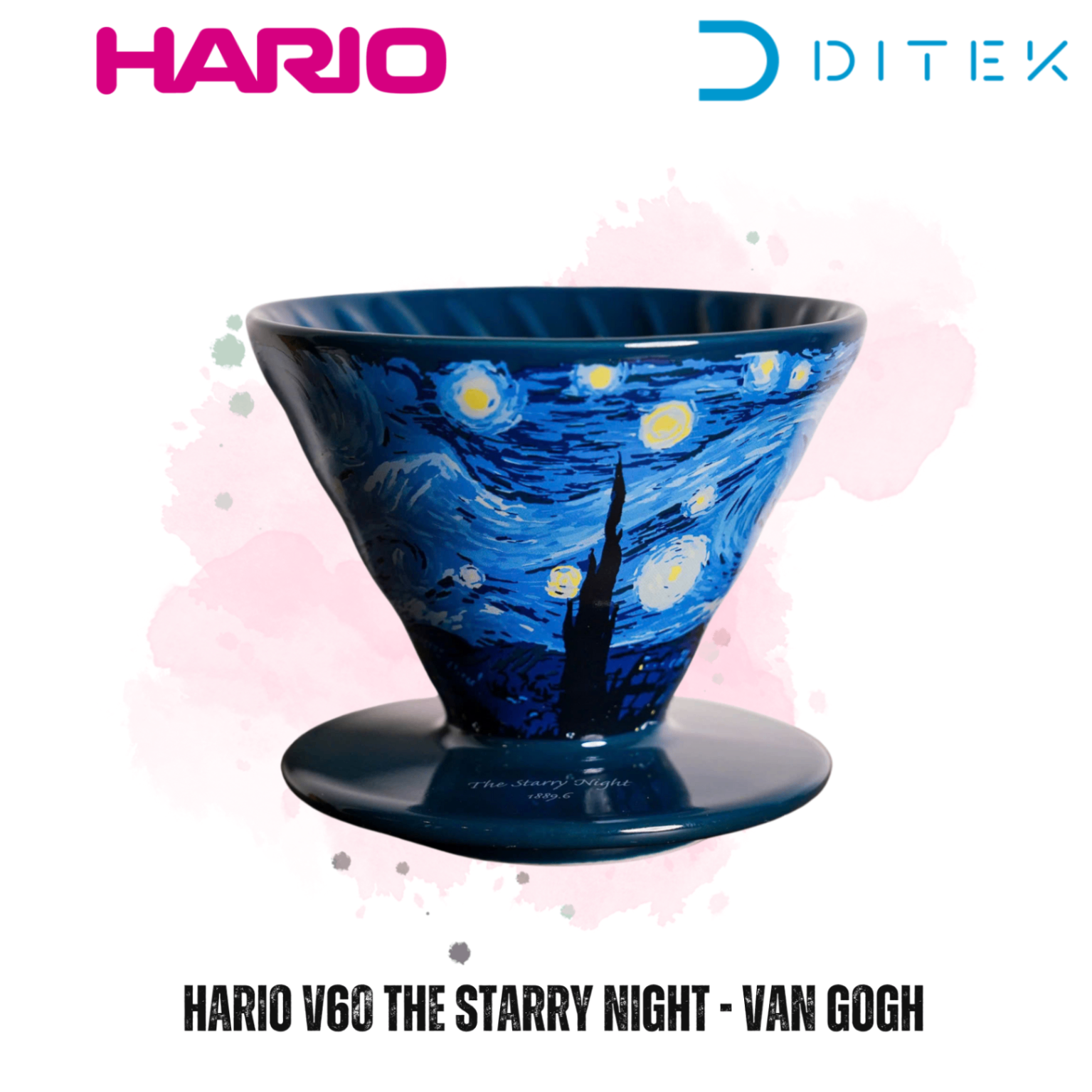 Phễu lọc cà phê Hario V60 The Starry Night Van Gogh - Size 02