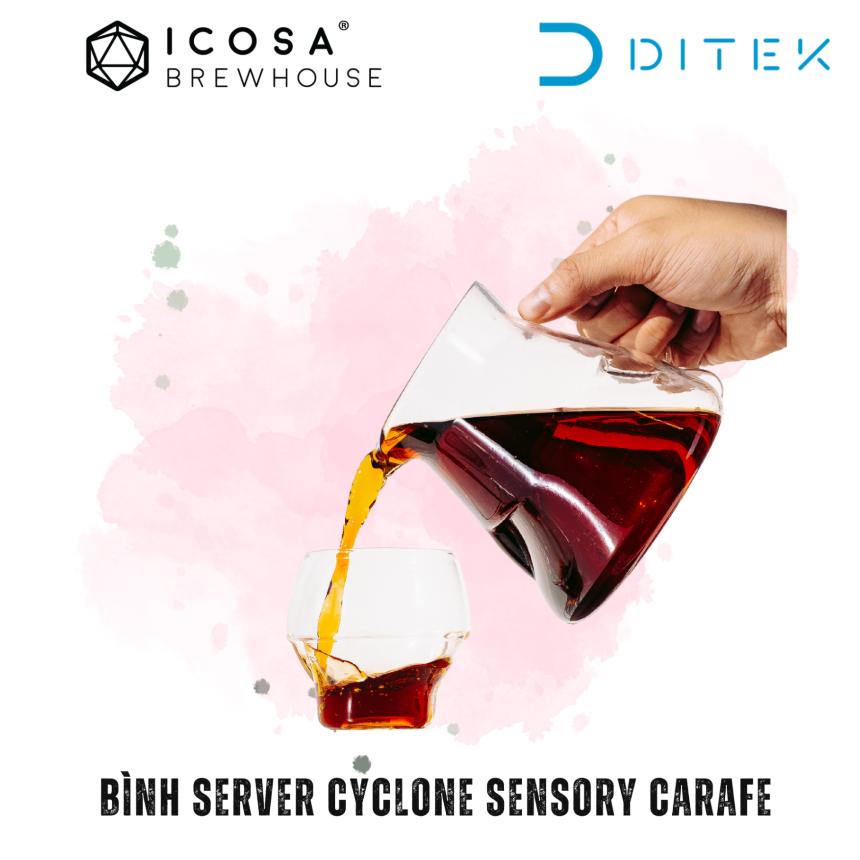 Bình Server Cyclone Sensory Carafe Cà Phê Cao Cấp Với Thiết Kế Aeration Waves Độc Quyền