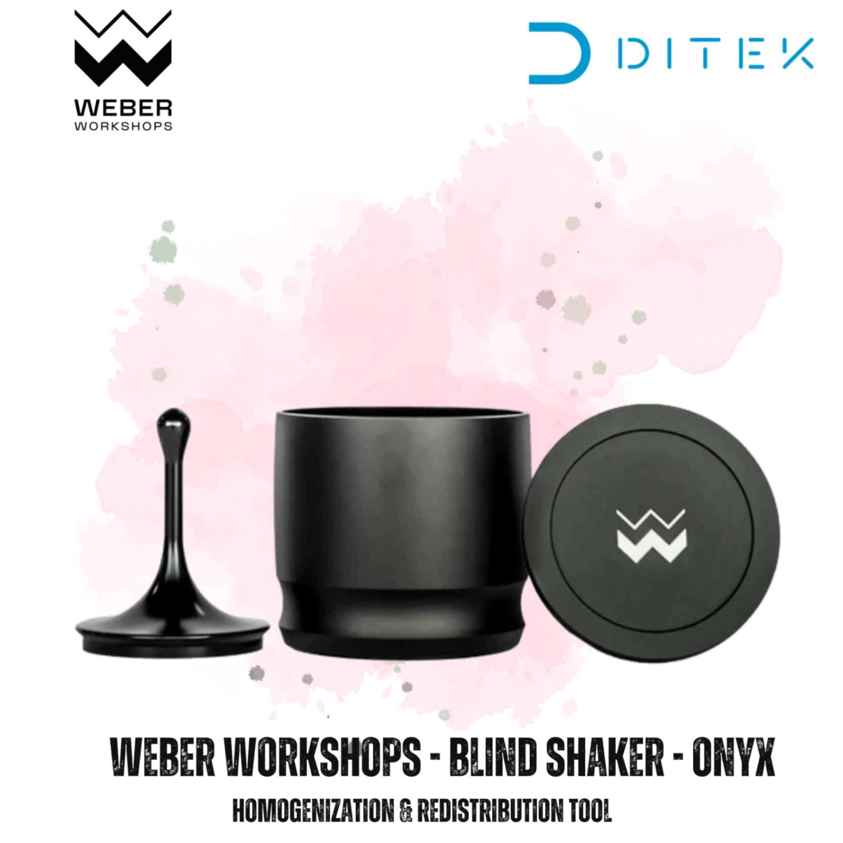 Weber Workshop Blind Shaker - Onyx - Dụng cụ phân tán & đồng nhất bột espresso