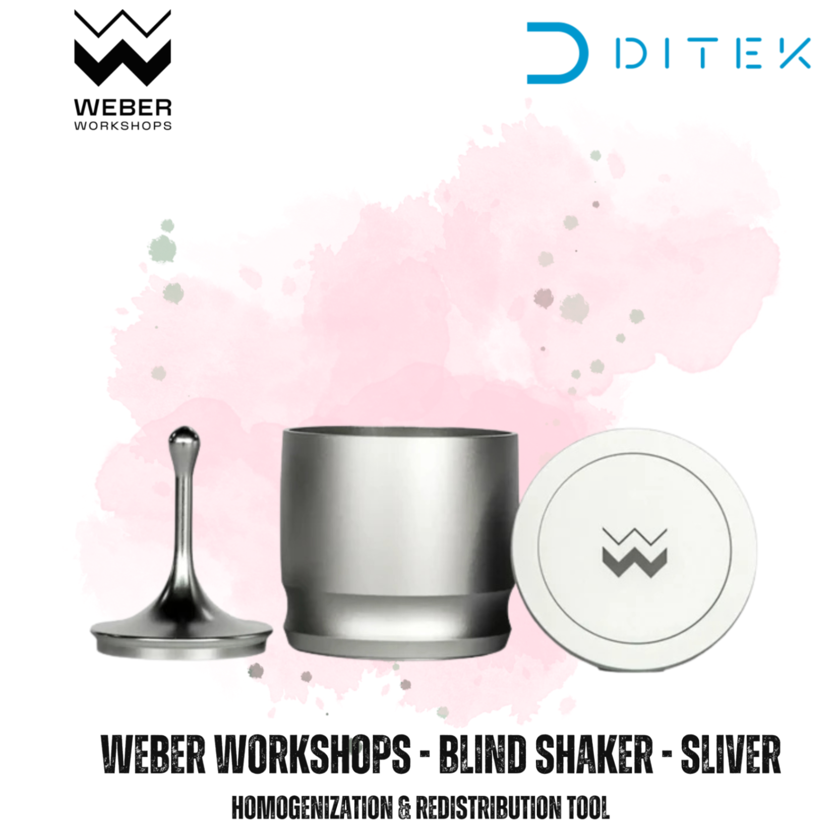 Weber Workshop Blind Shaker - Sliver - Dụng cụ phân tán & đồng nhất bột espresso