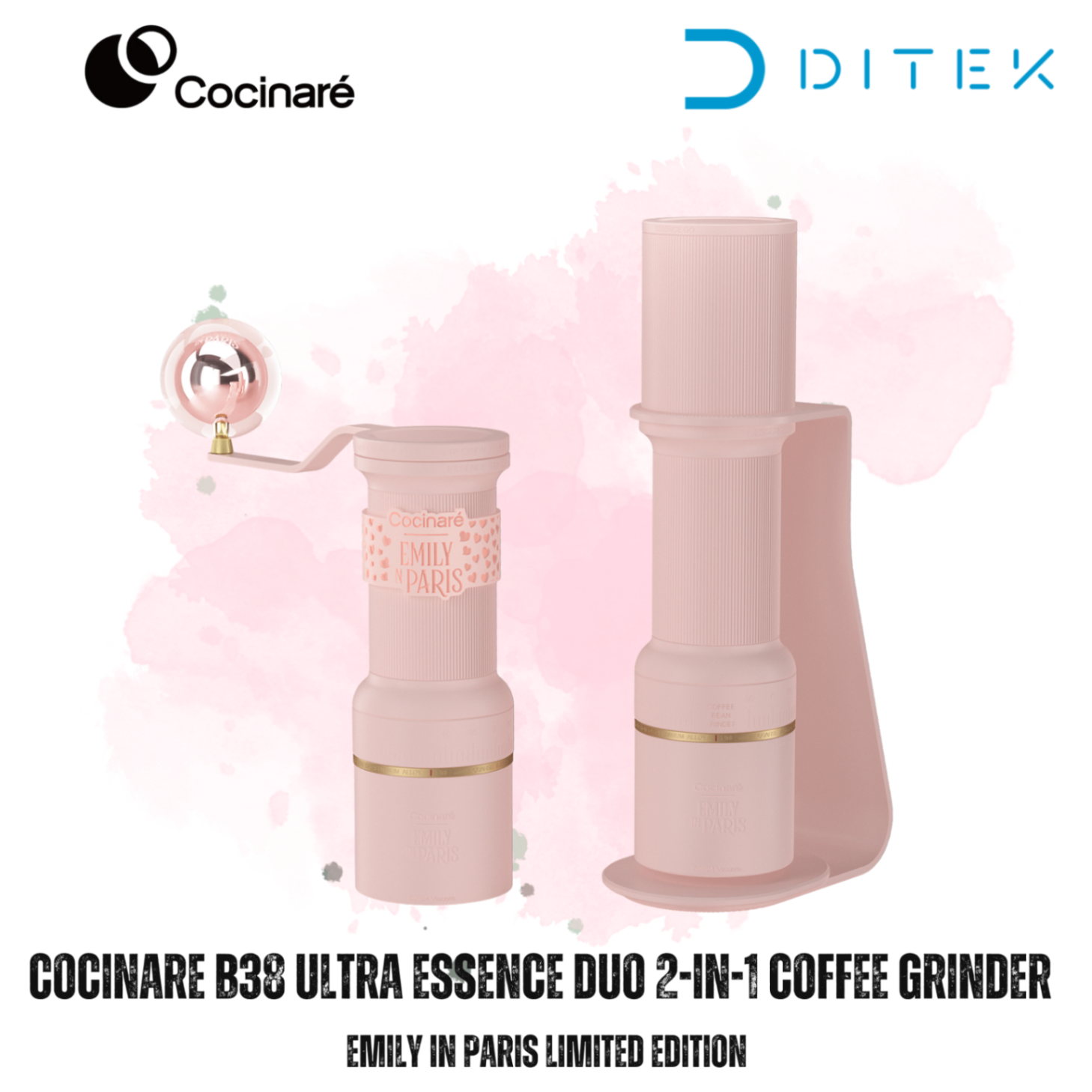 Cối xay cà phê Cocinare DUO B38 Ultra – Emily In Paris Limited