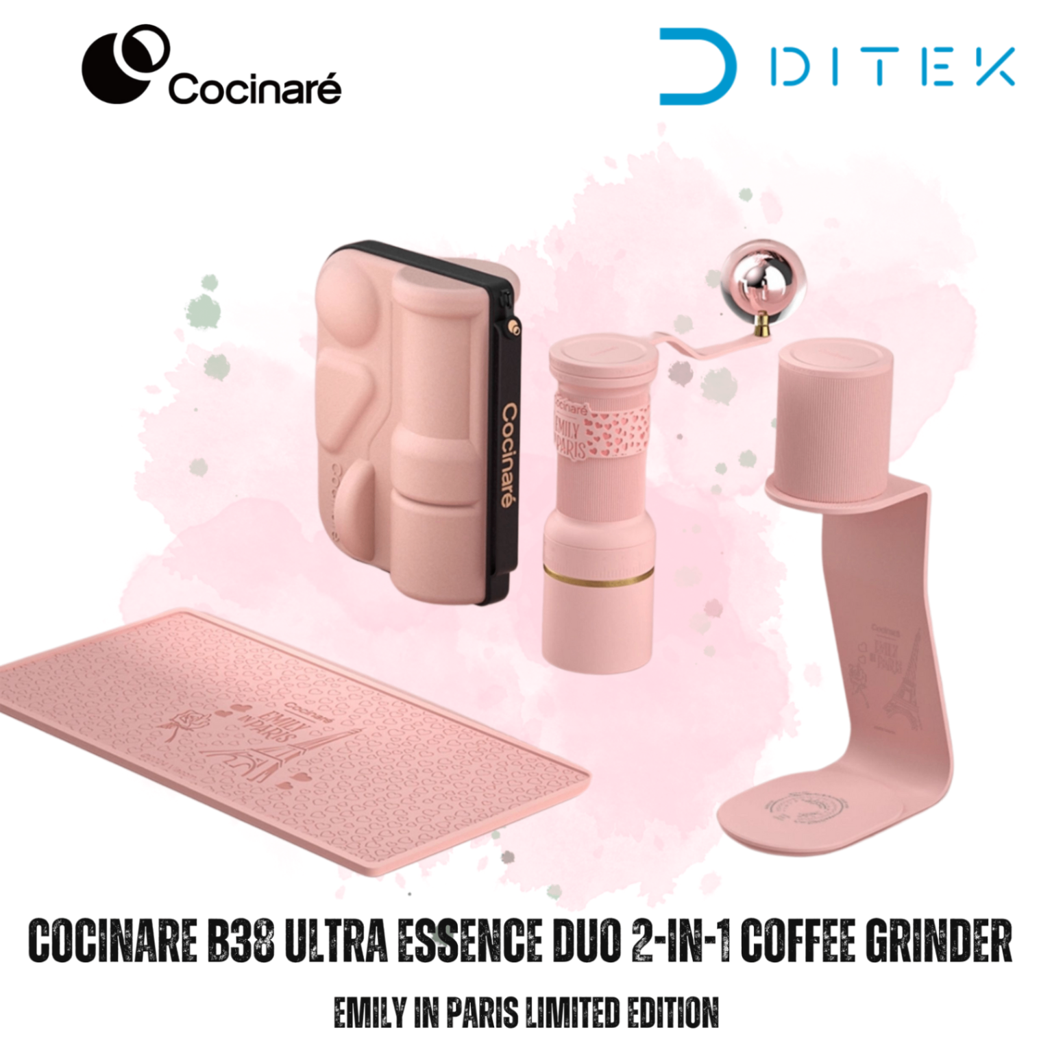 Cối xay cà phê Cocinare DUO B38 Ultra – Emily In Paris Limited