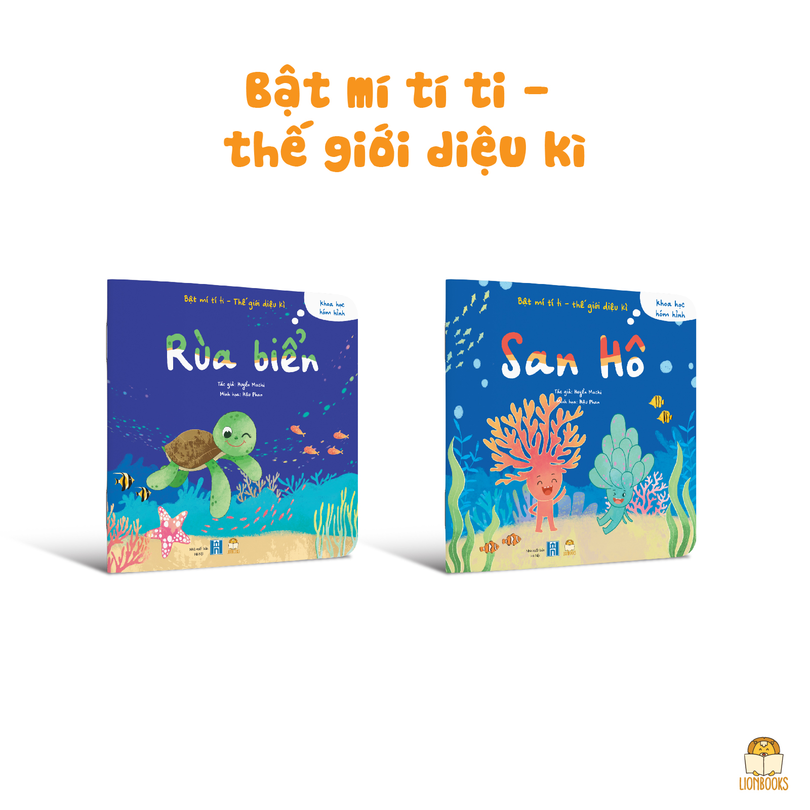 Bộ 2 cuốn Rùa biển & San hô - Khoa học kì thú