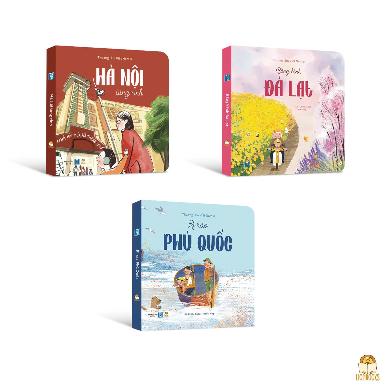 *Bộ 3 cuốn Thương lắm Việt Nam P2 (Hà Nội, Đà Lạt, Phú Quốc)