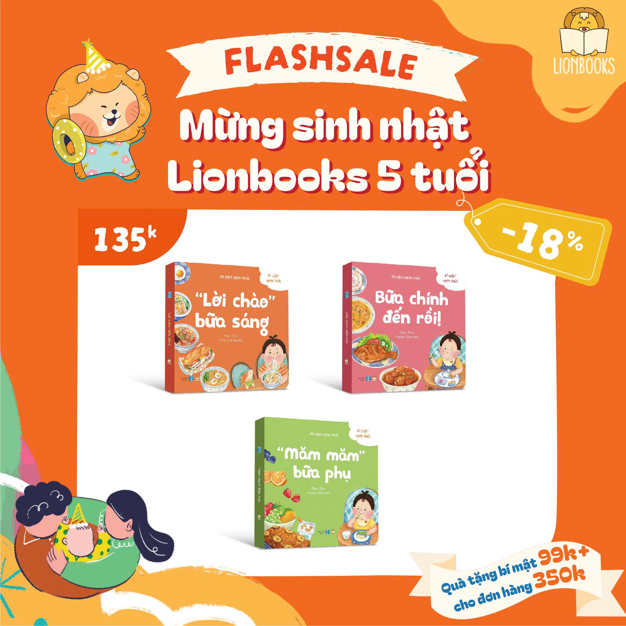 Bộ Bữa ăn Hạnh phúc 3 cuốn thơ bồi cứng