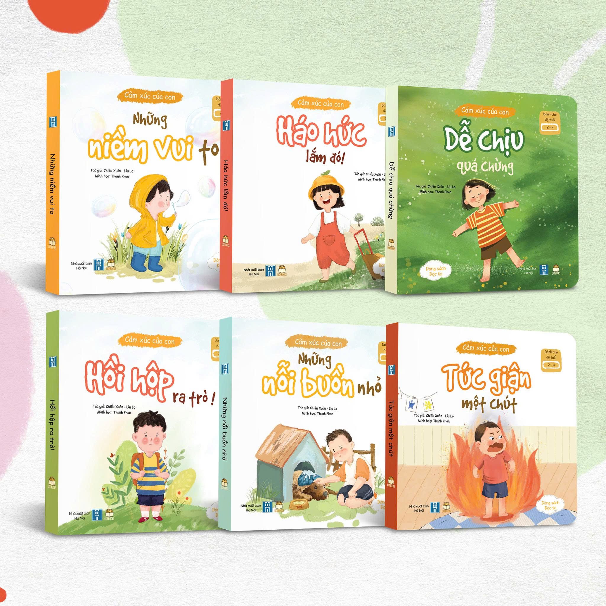* Bộ Cảm xúc của con 6 cuốn bồi cứng New