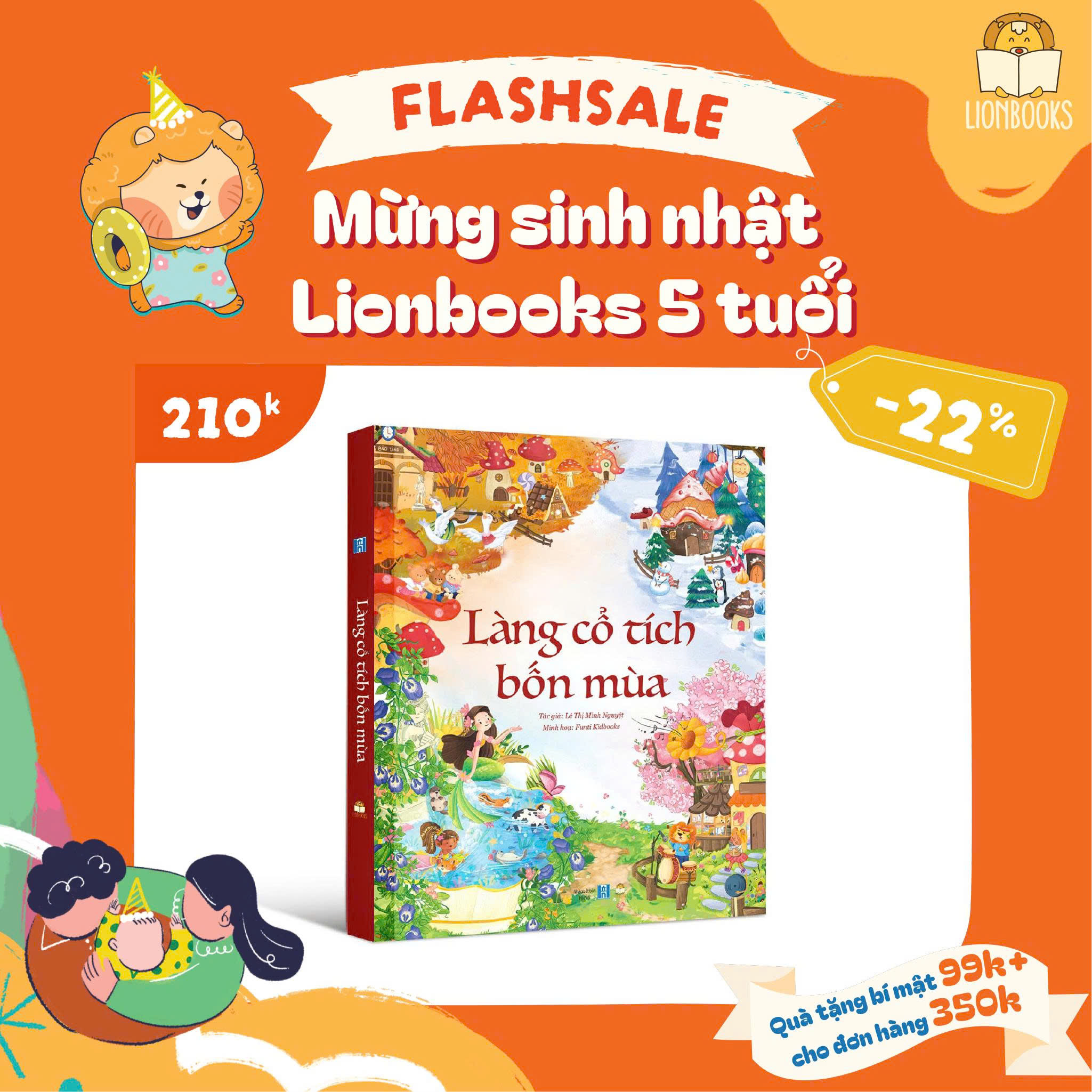 Cuốn Làng cổ tích 4 mùa - Bìa cứng