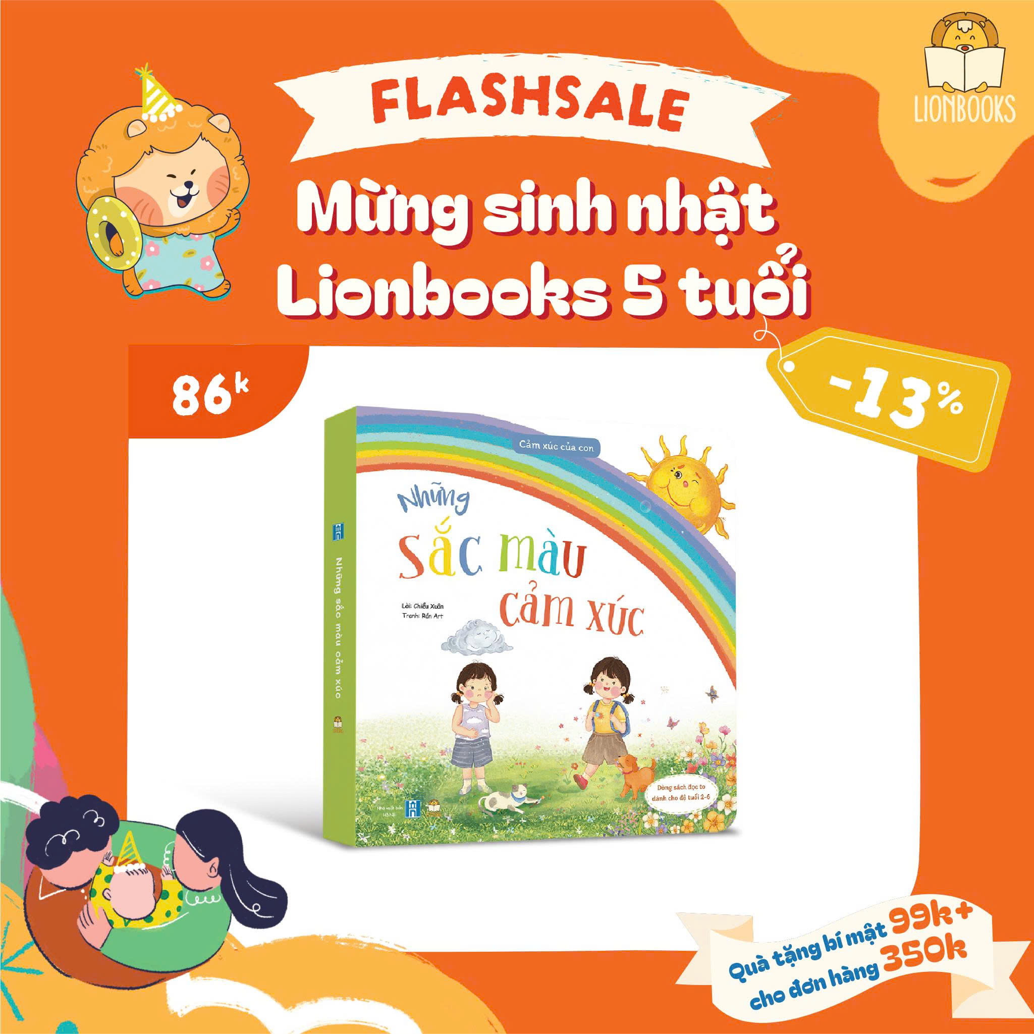 Cuốn Những sắc màu cảm xúc bồi cứng