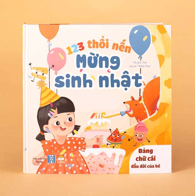 *Cuốn 123 thổi nến mừng sinh nhật Bé Gái