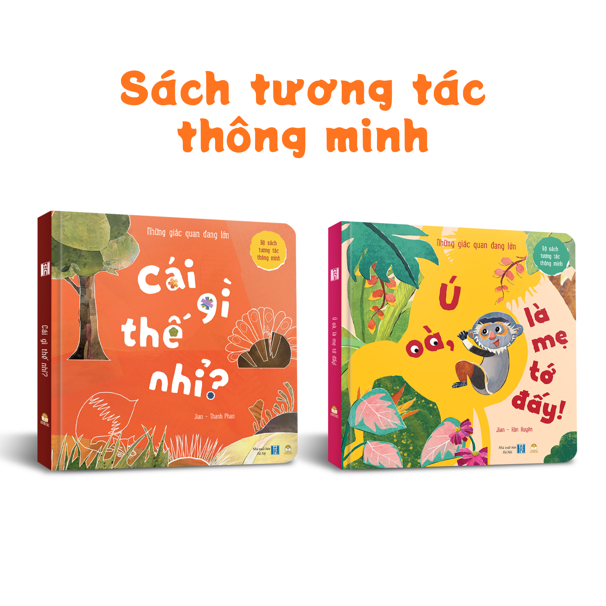 Bộ 2 cuốn Sách tương tác thông minh Ú oà là mẹ tớ đấy và Cái gì thế nhỉ?