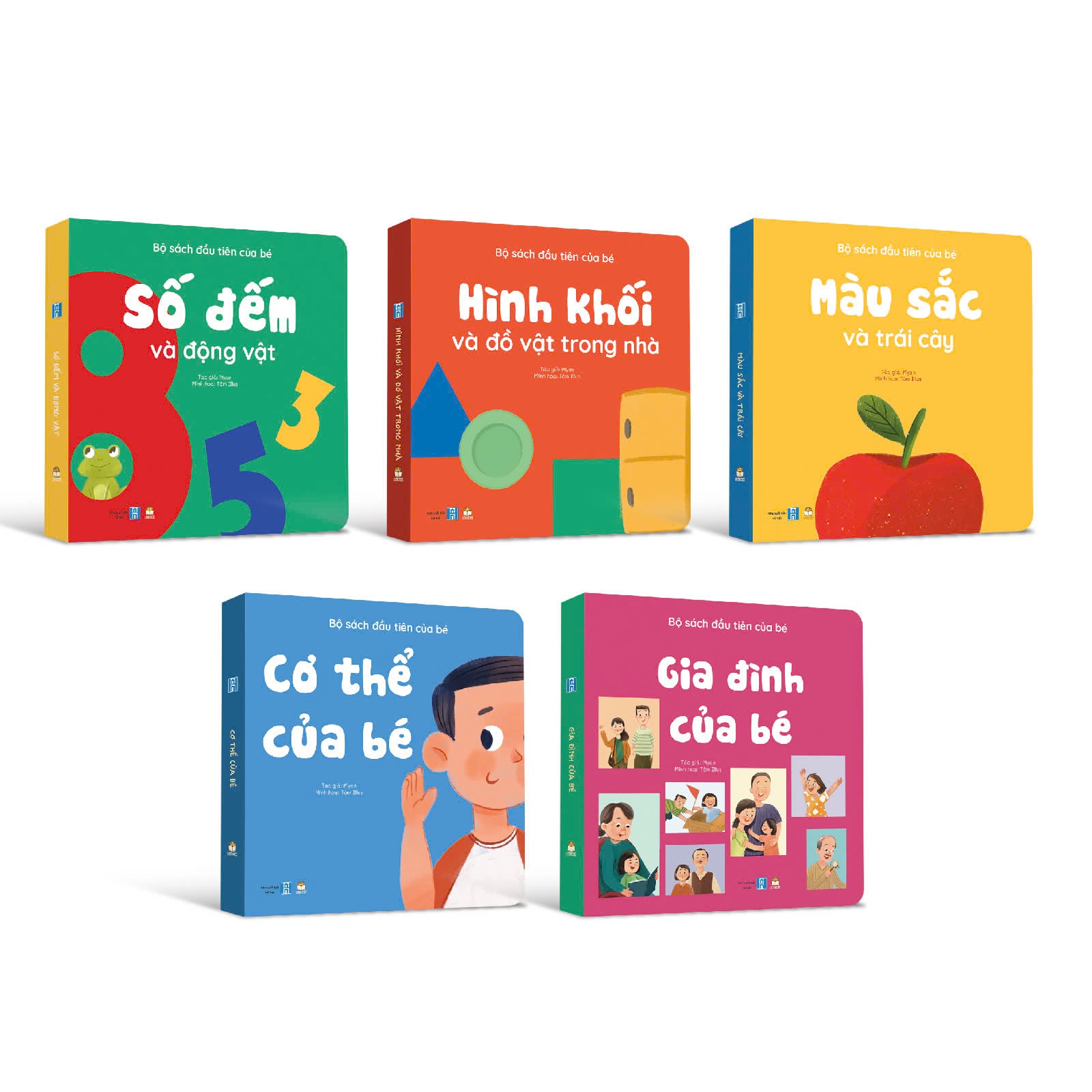 Bộ sách đầu tiên của bé 5 cuốn bồi cứng