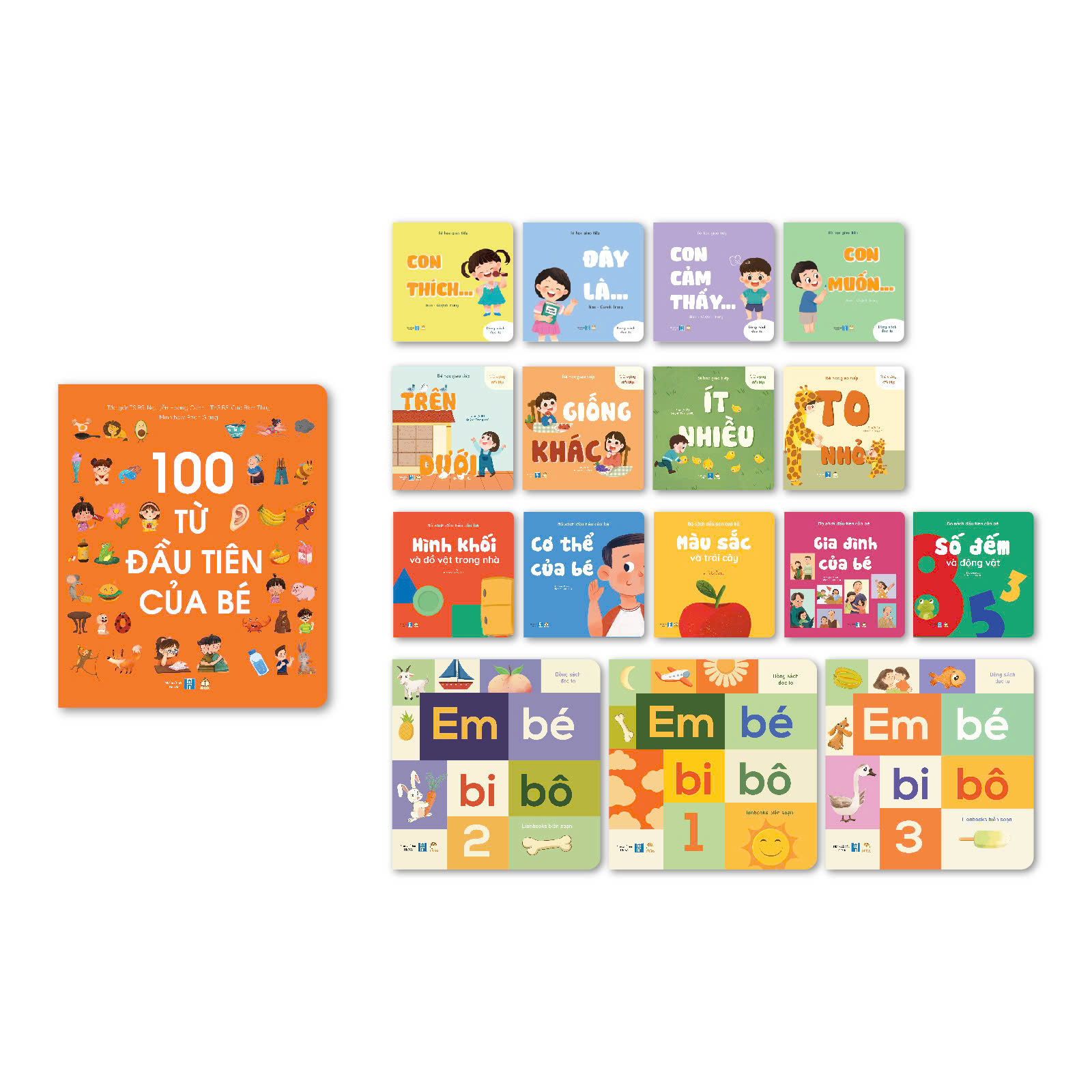 Full Combo sách bồi cứng tập nói đầu đời cho bé 17 cuốn - Giúp con tập nói, giao tiếp hiệu quả