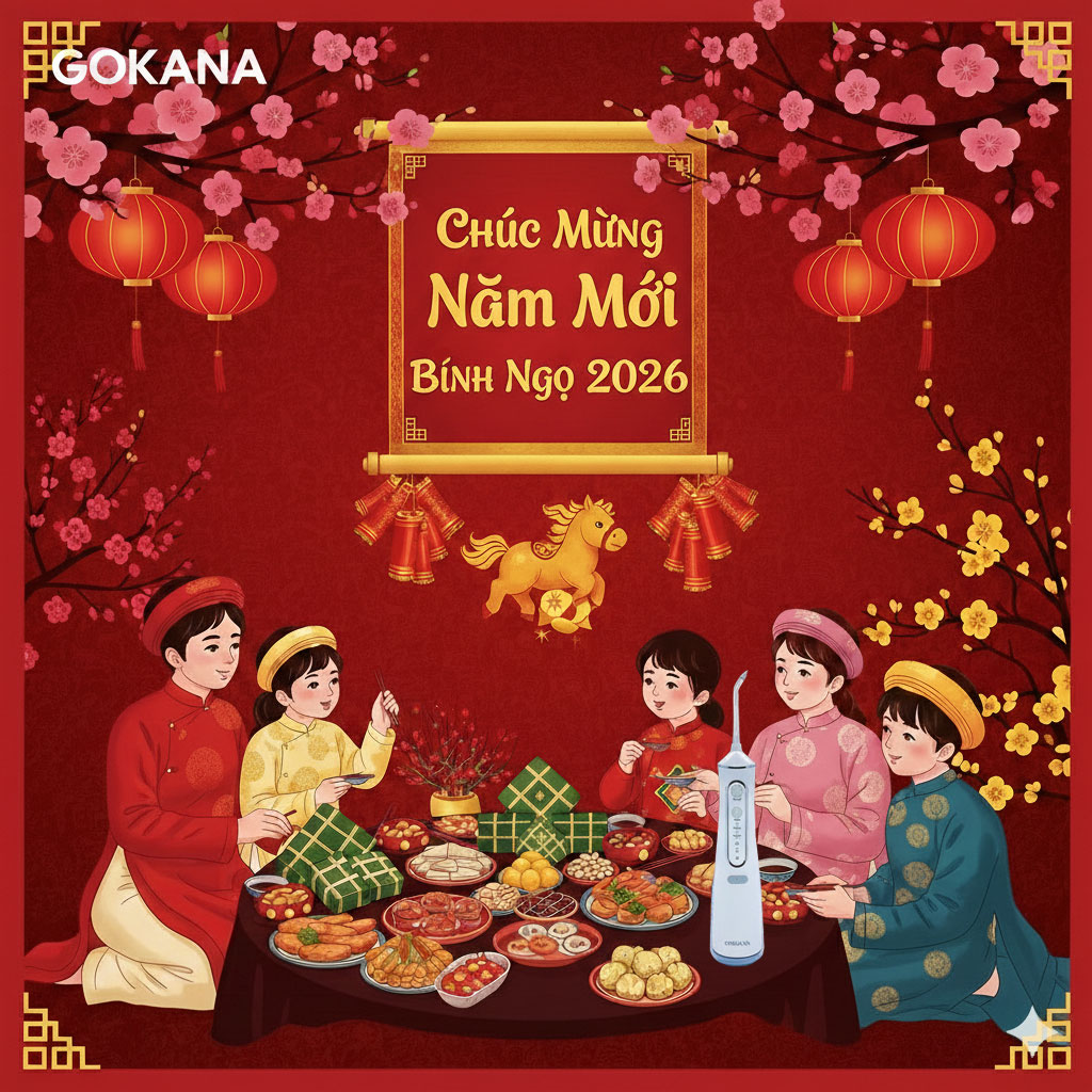 Máy tăm nước Gokana - Chúc mừng năm mới Bính Ngọ 2026