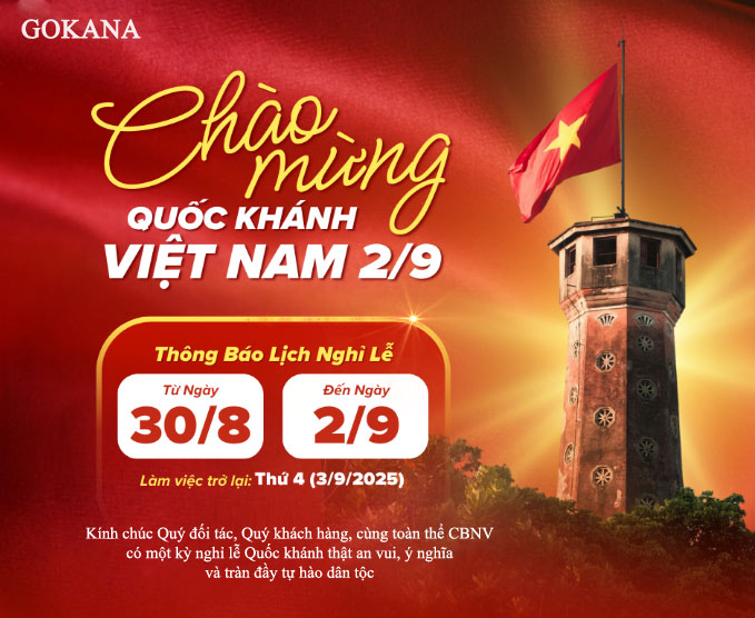 THÔNG BÁO NGHĨ LỄ QUỐC KHÁNH 2/9/2025