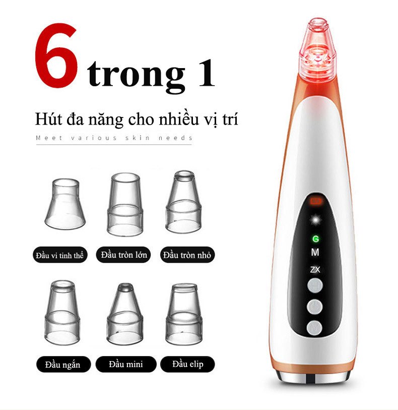 Máy hút mụn đầu đen có đèn trẻ hóa da Gokana Dry905