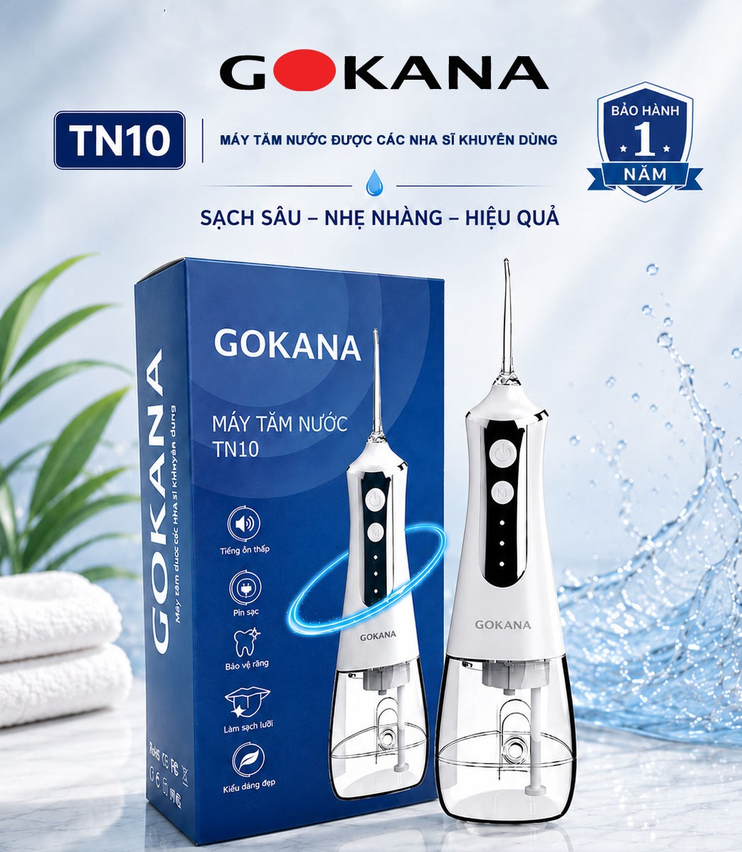 Máy tăm nước du lịch Gokana TN10