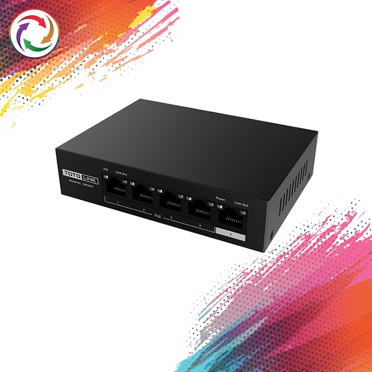 Switch PoE 5 Cổng Totolink SW504P