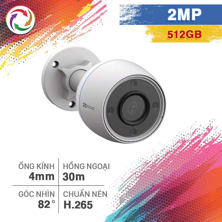 Camera Wi-Fi Ngoài Trời Ezviz H3C 2MP