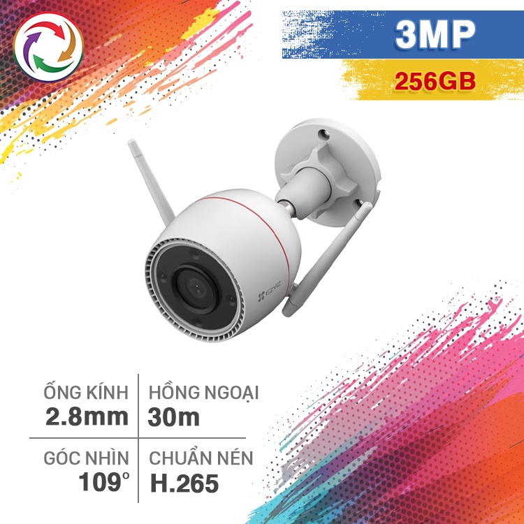 Camera Wi-Fi Ngoài Trời Ezviz C3TN 3MP