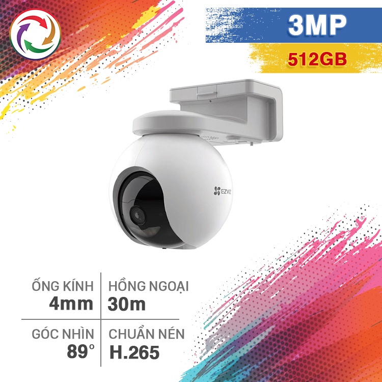 Camera Wi-Fi Ngoài Trời Ezviz H8 Pro 2K