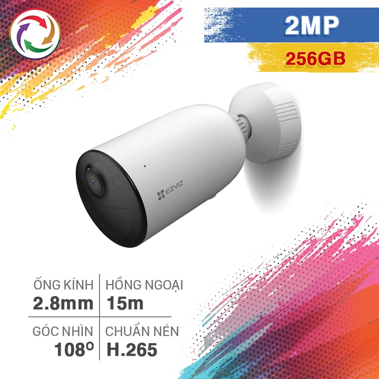 Camera Wi-Fi Pin Ezviz CB3 2MP