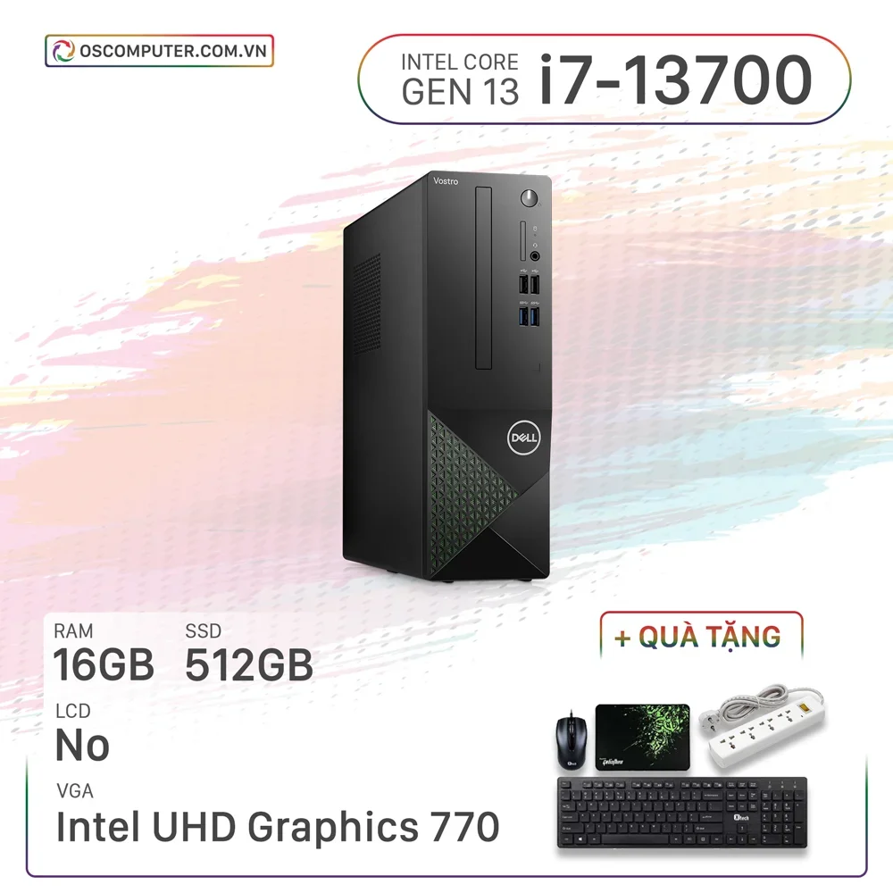 Máy Tính Bàn Dell Vostro 3020 SFFI72028W1-16G-512G (i7/16GB/512GB)