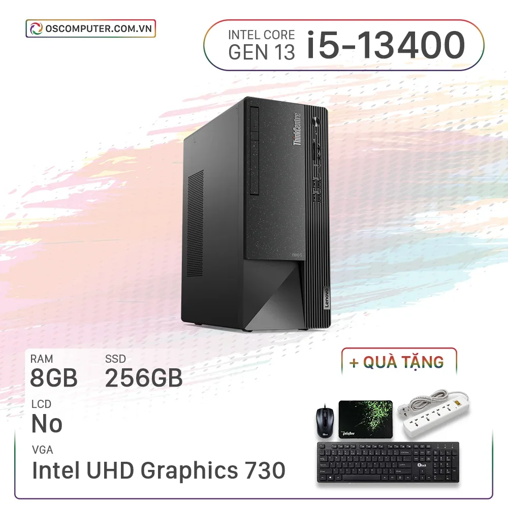 Máy Tính Bàn Lenovo ThinkCentre Neo 50T 12JB001GVA (i5/8GB/256GB)