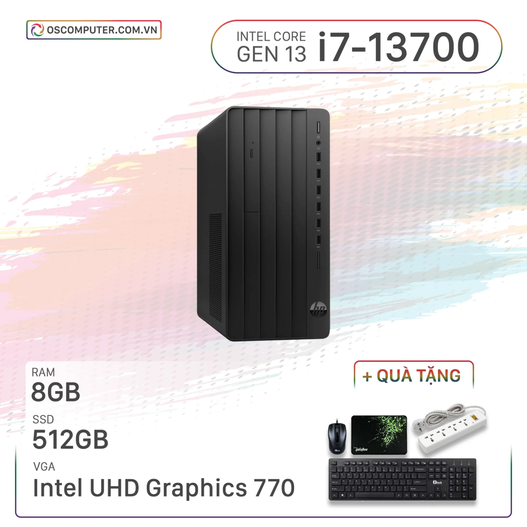 Máy Tính Bàn HP Pro 280 G9 Tower 8U8E7PA (i7-13700/8GB/512GB)