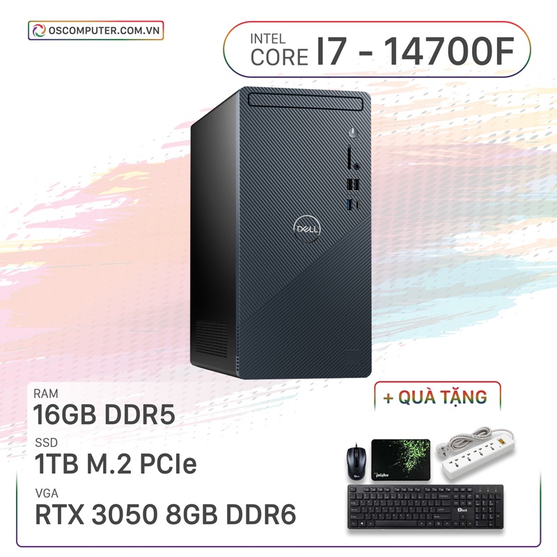 PC Dell Inspiron 3030T MTI71035W1-16G-1T (i7-14700F/16GB/1TB/RTX-3050)