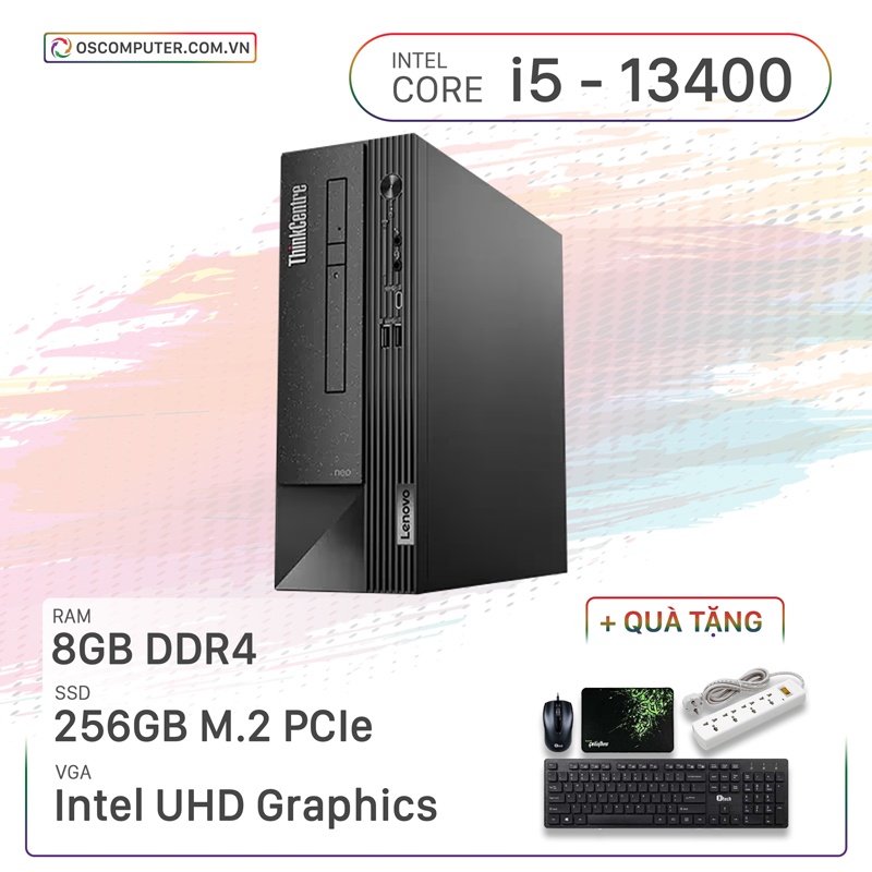 Máy Tính Bàn Lenovo ThinkCentre Neo 50s Gen 4 12JH0008VA (i5-13400/8GB/256GB)