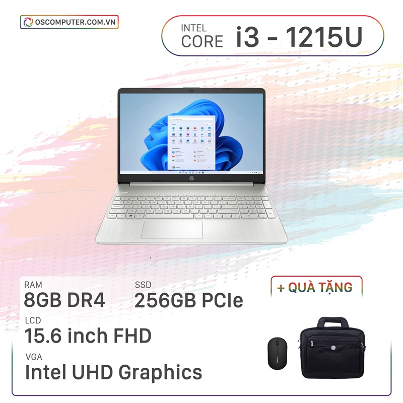 Laptop HP 15s fq5231TU 8U241PA (i3/8GB/256GB/15.6)