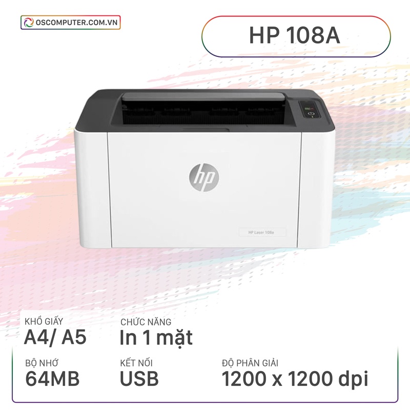 Máy in HP 108A (In/A4/A5/USB)