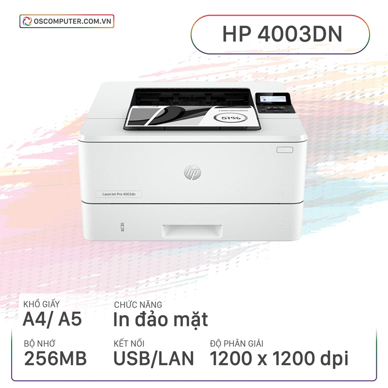 Máy in HP 4003DN 2Z609A (In đảo mặt/A4/A5/USB/LAN)