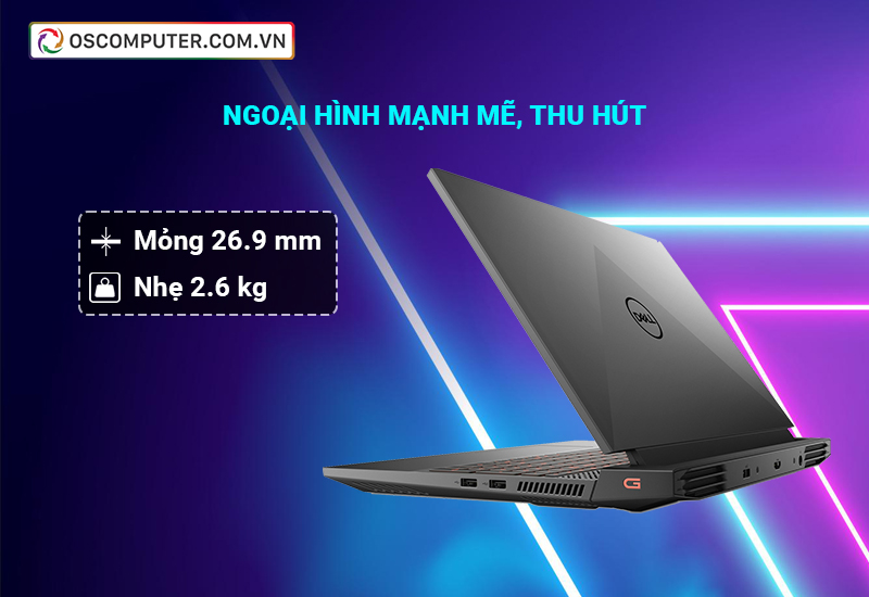 Kích thước Laptop Dell Gaming G15 5520