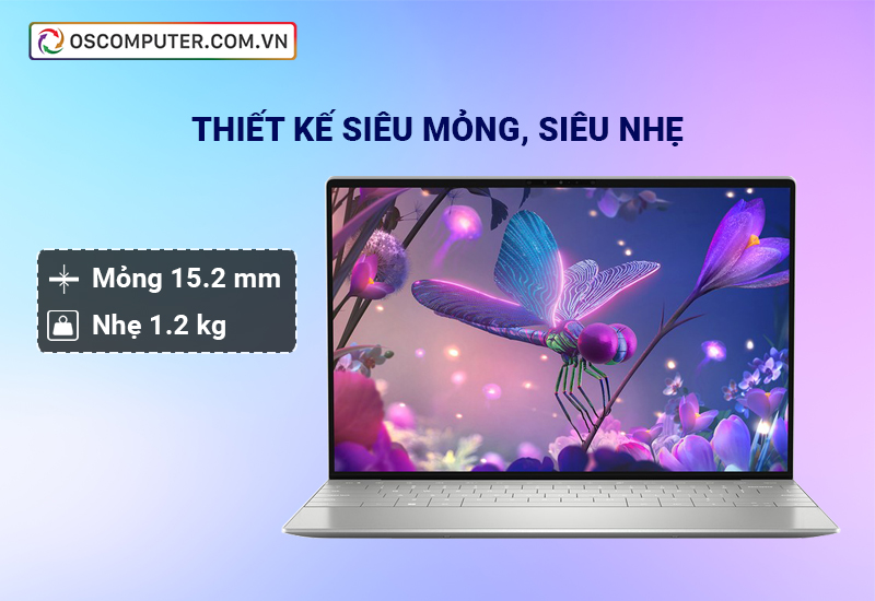 Kích thước Laptop Dell XPS 13 Plus 9320 5CG56