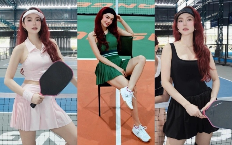 Chiêm ngưỡng gu thời trang sân pickleball của sao Việt