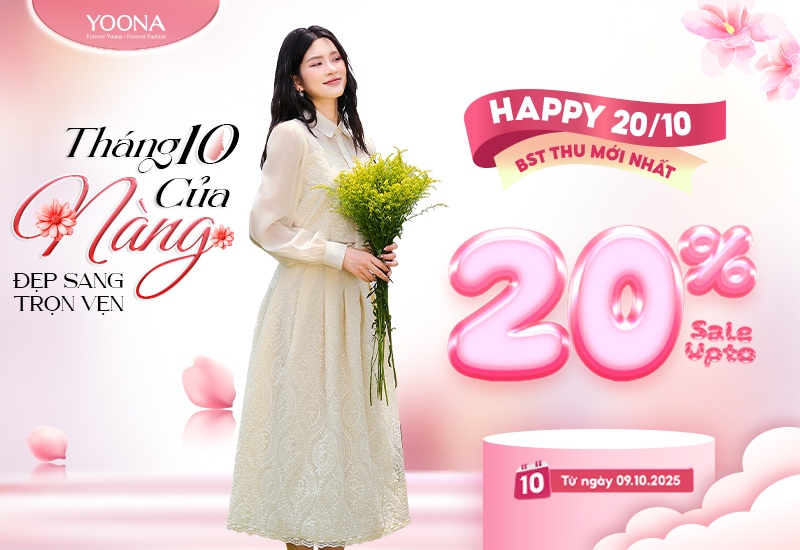 WOMEN’S DAY 20/10 | SALE UPTO 20% BST THU MỚI NHẤT