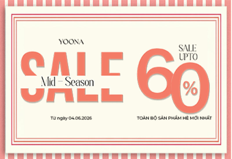 MID-SEASON SALE | SALE UPTO 60% TOÀN BỘ THIẾT KẾ HÈ MỚI NHẤT