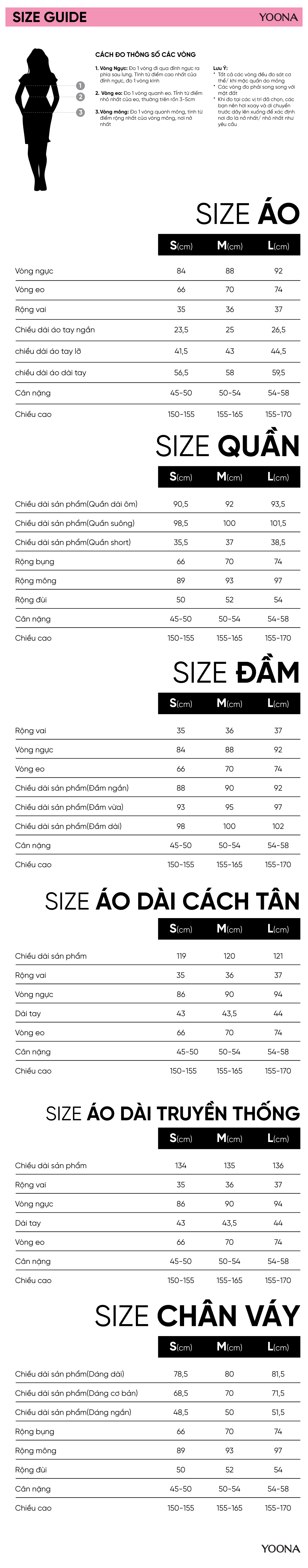 bảng size