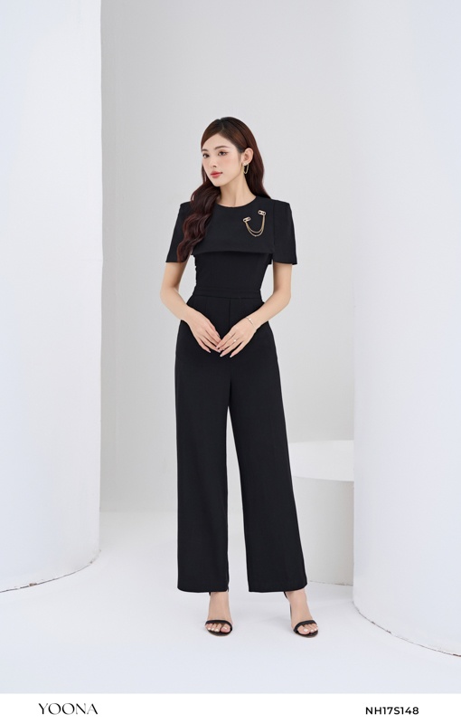 NH17S148- Bộ jumpsuit crep sạn hàn