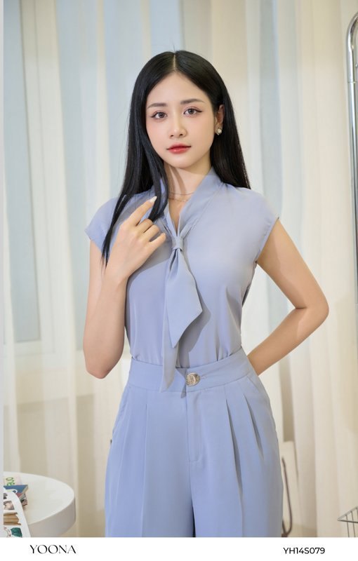 YH14S079 - Bộ ruby chéo xanh ghi