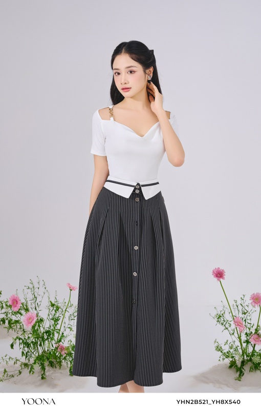 YHN2B521 - Áo cotton trắng - Tổng hợp