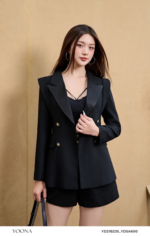 YD21B235- Áo khoác twill silk sạn