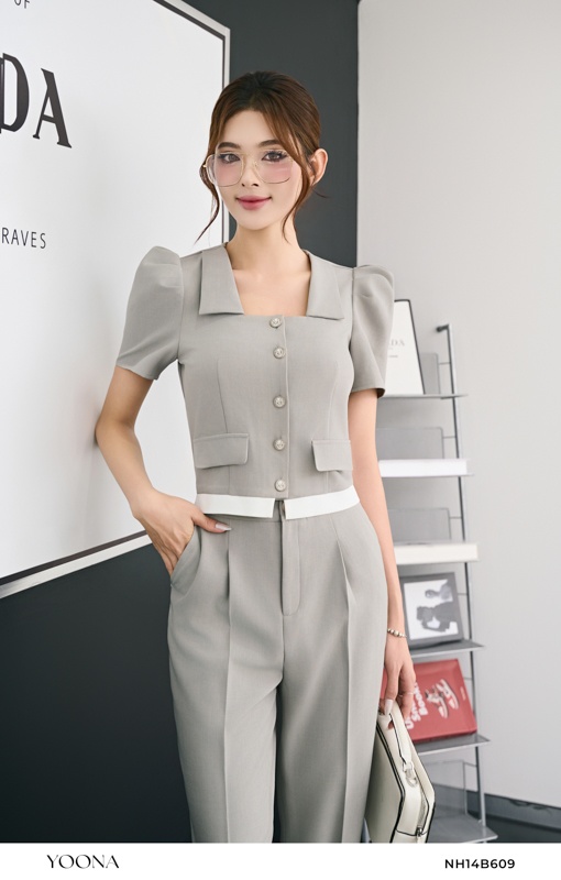 NH14B609- Bộ twill silk hàn