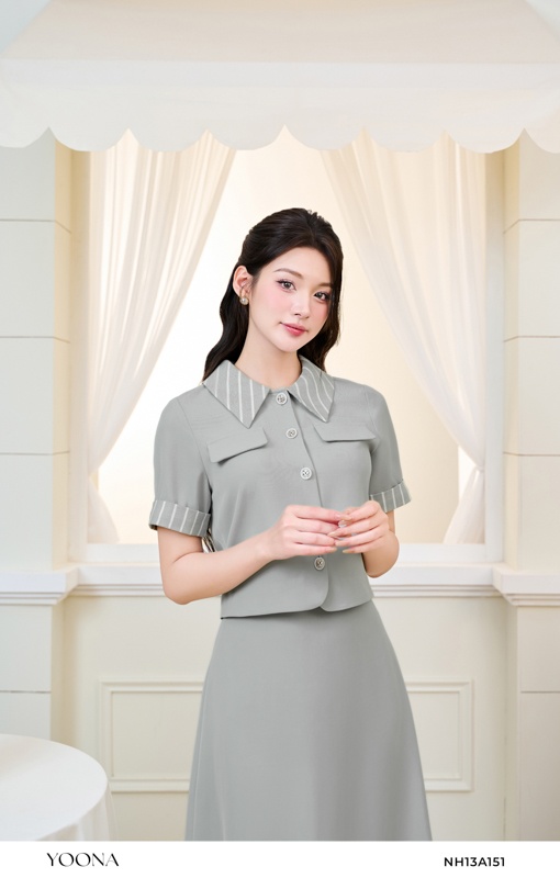 NH13A151- Bộ twill silk hàn