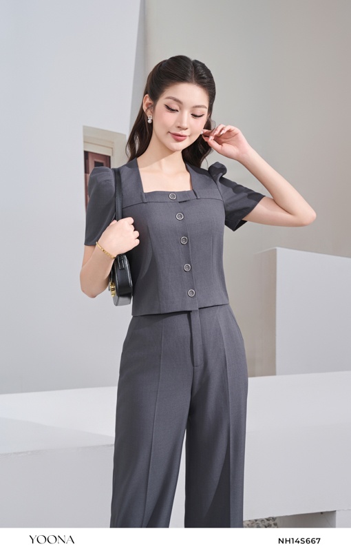 NH14S667- Bộ twill silk xước hàn