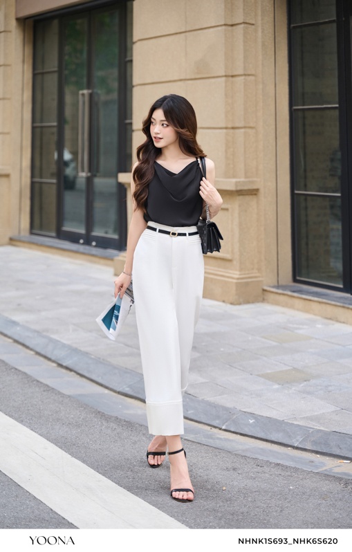 NHK6S620- Quần twill silk hàn