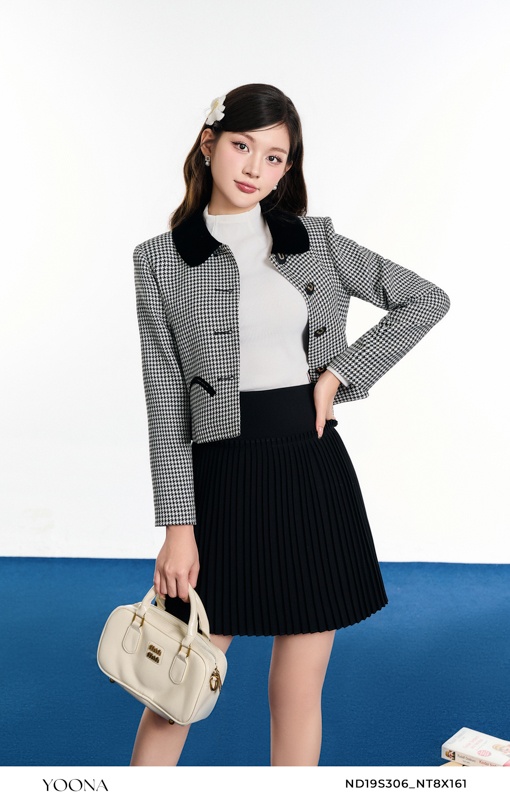 ND19S306 - Áo khoác dạ tweed